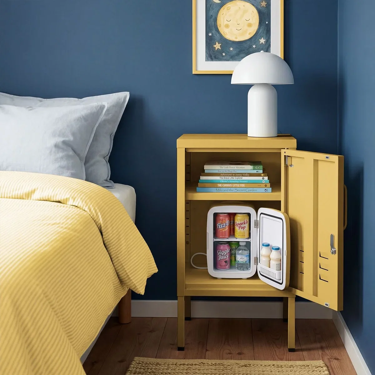 dressforfun® Metal bedside table Baker - Yellow – image 41