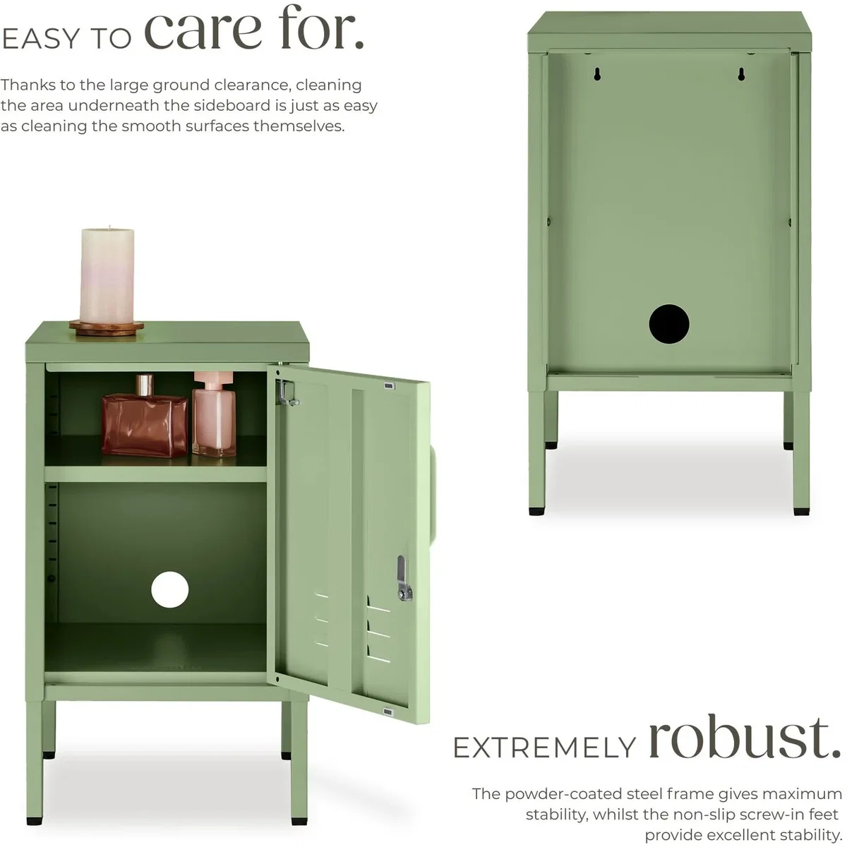dressforfun® Metal bedside table Baker - Yellow – image 44