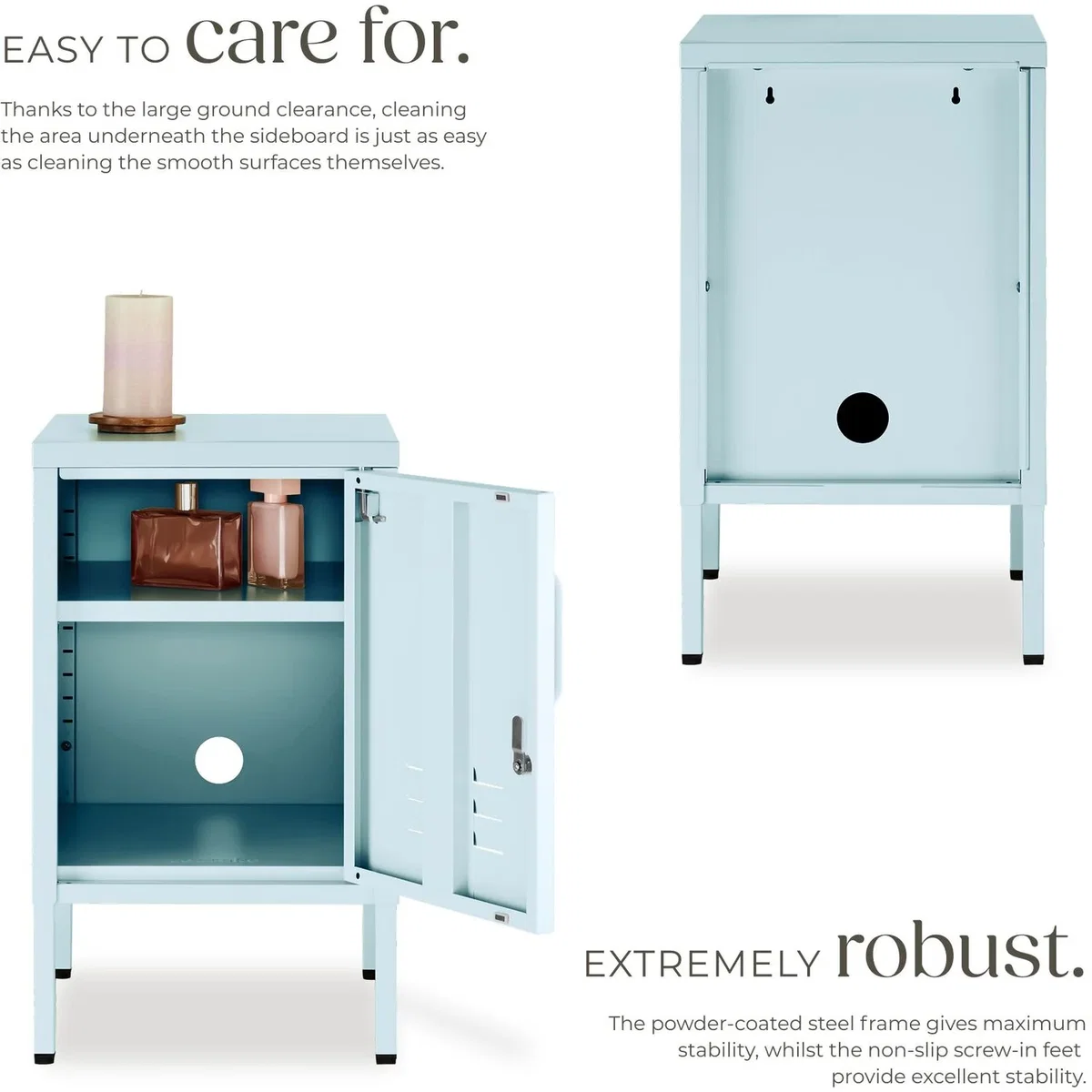 dressforfun® Metal bedside table Baker - Yellow – image 56