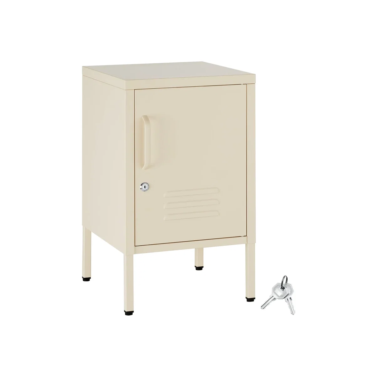 dressforfun® Metal bedside table Baker - Yellow – image 1