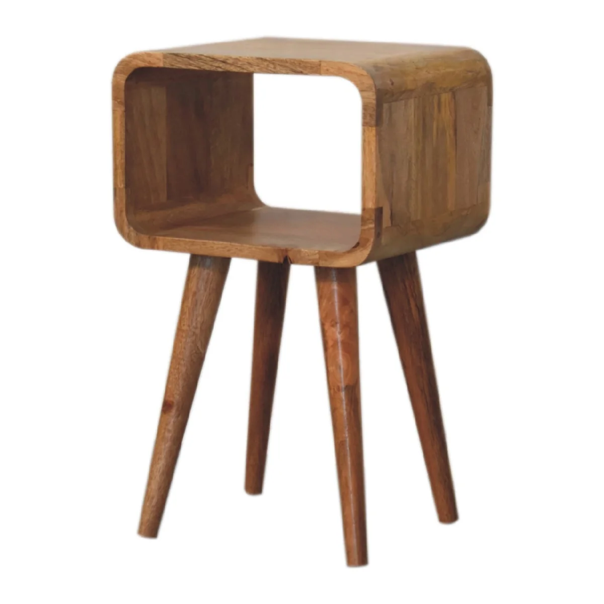 Mini Curved Open Bedside - Brown – image 2