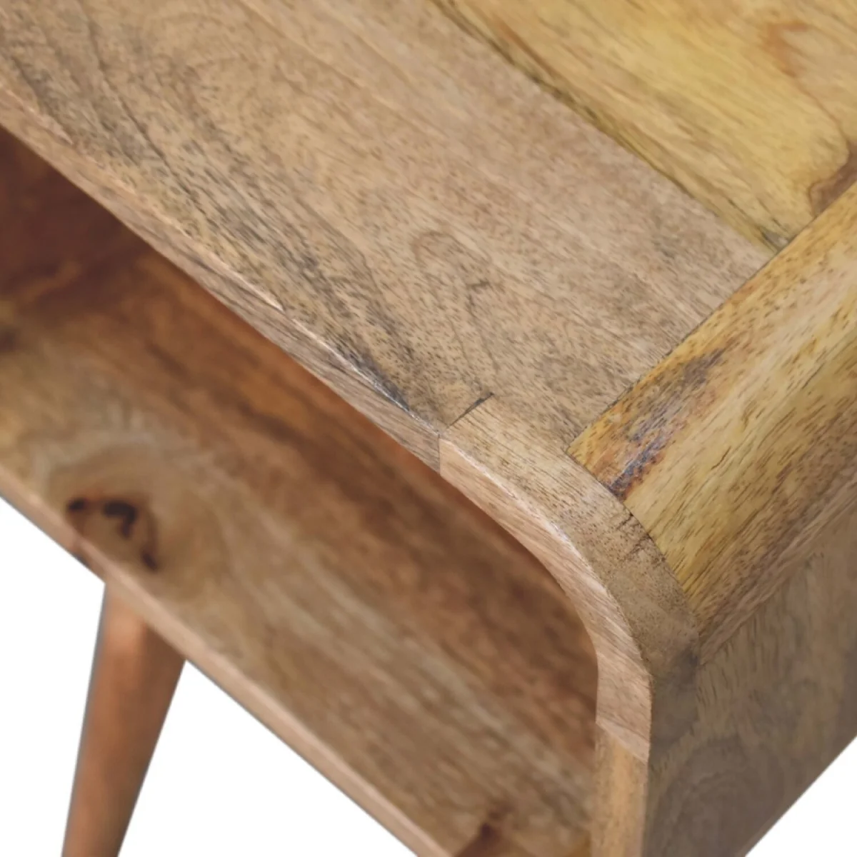 Mini Curved Open Bedside - Brown – image 5