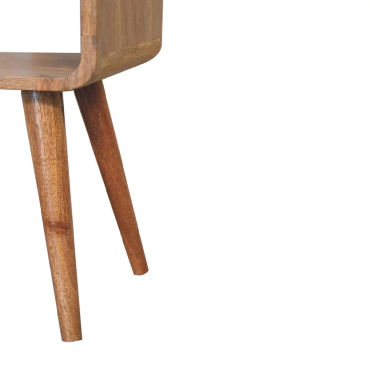 Mini Curved Open Bedside - Brown – image 6