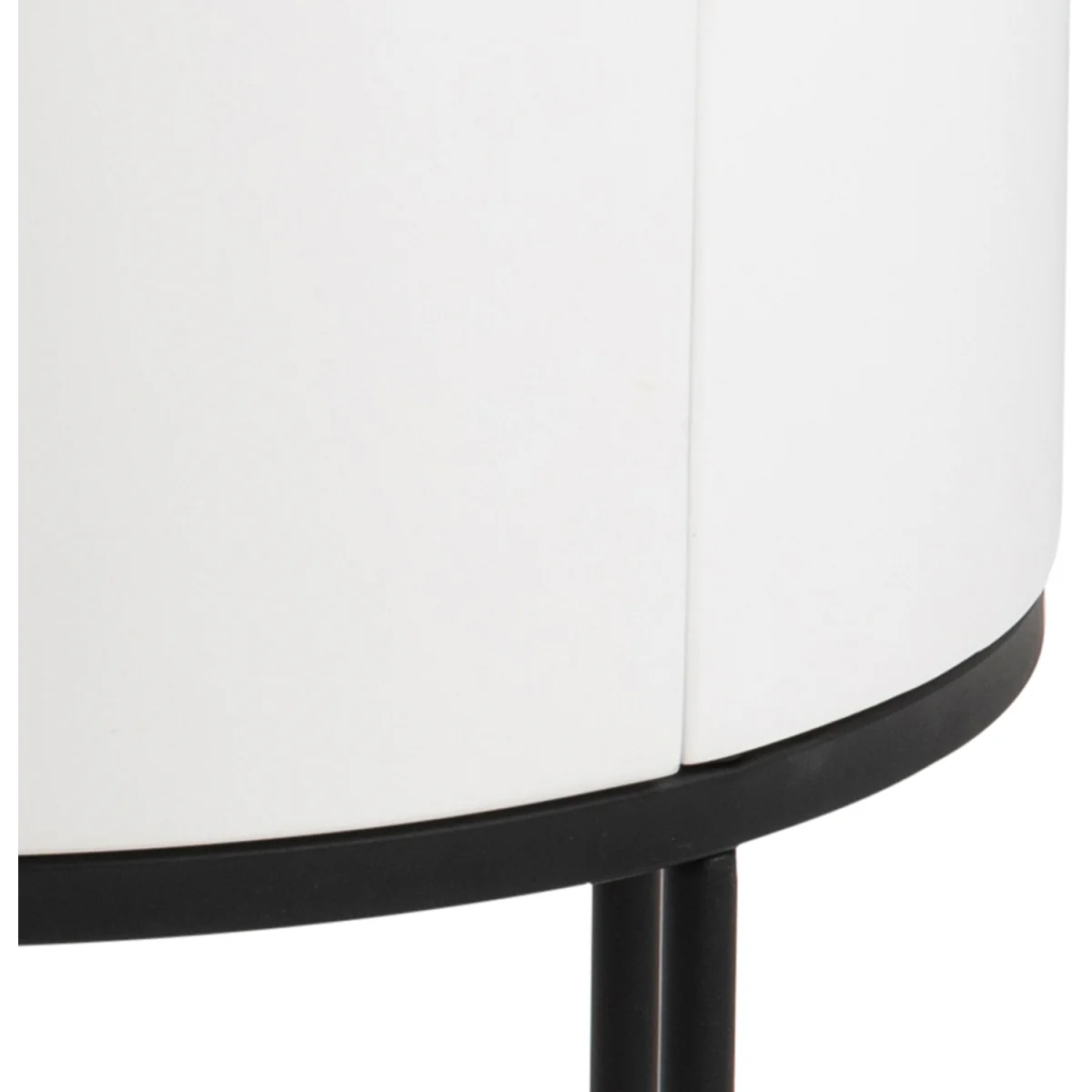Furniture To Go Polo Round Bedside Table - White – image 6