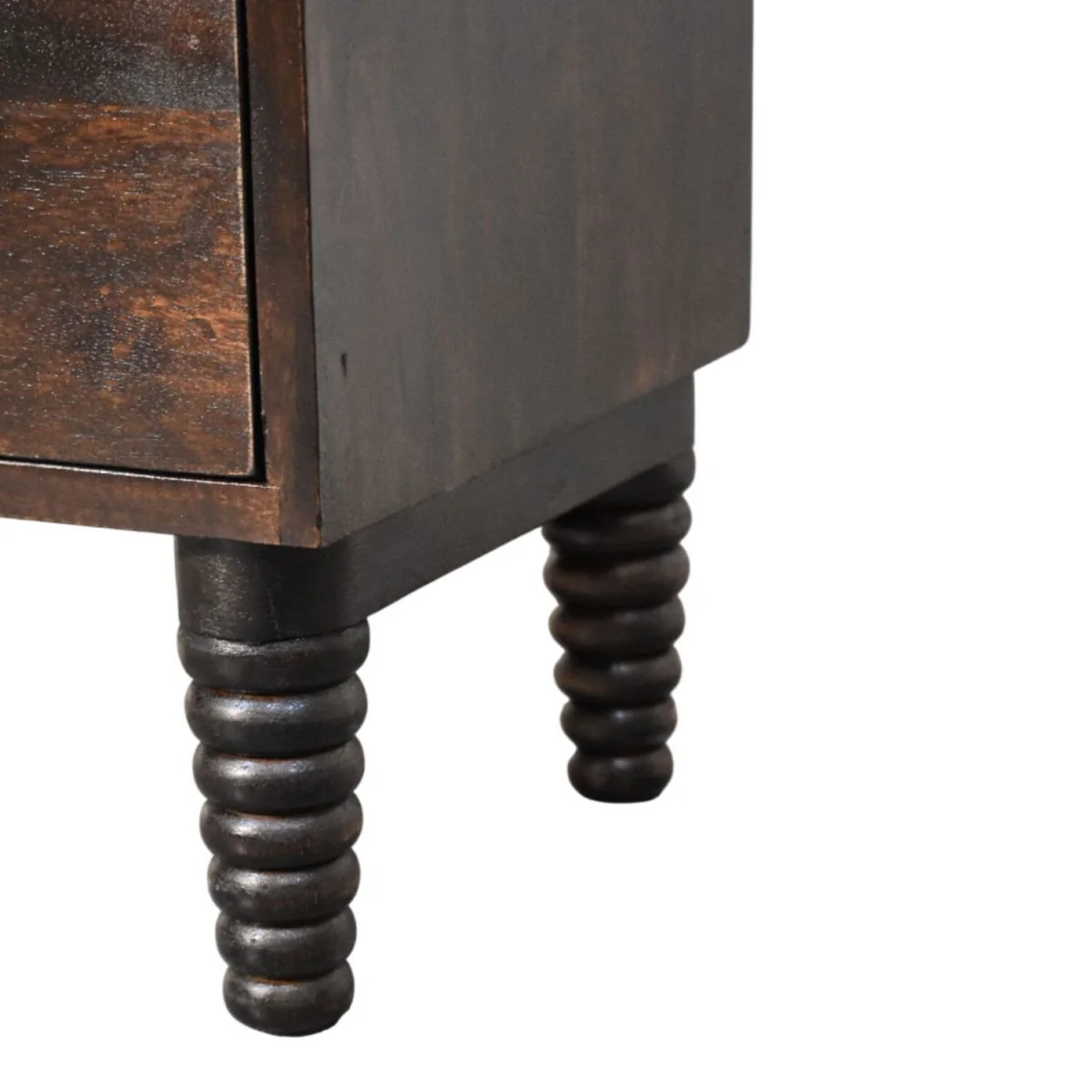 Spindle Mocha Bedside Table - Mocha – image 2