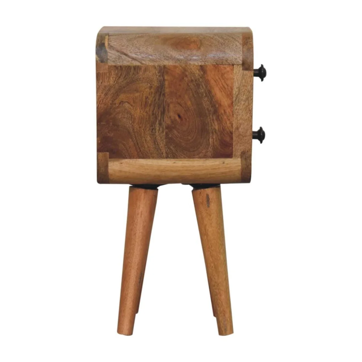 Cagliari Small 2 Drawer Mango Wood Bedside Table - Brown – image 7