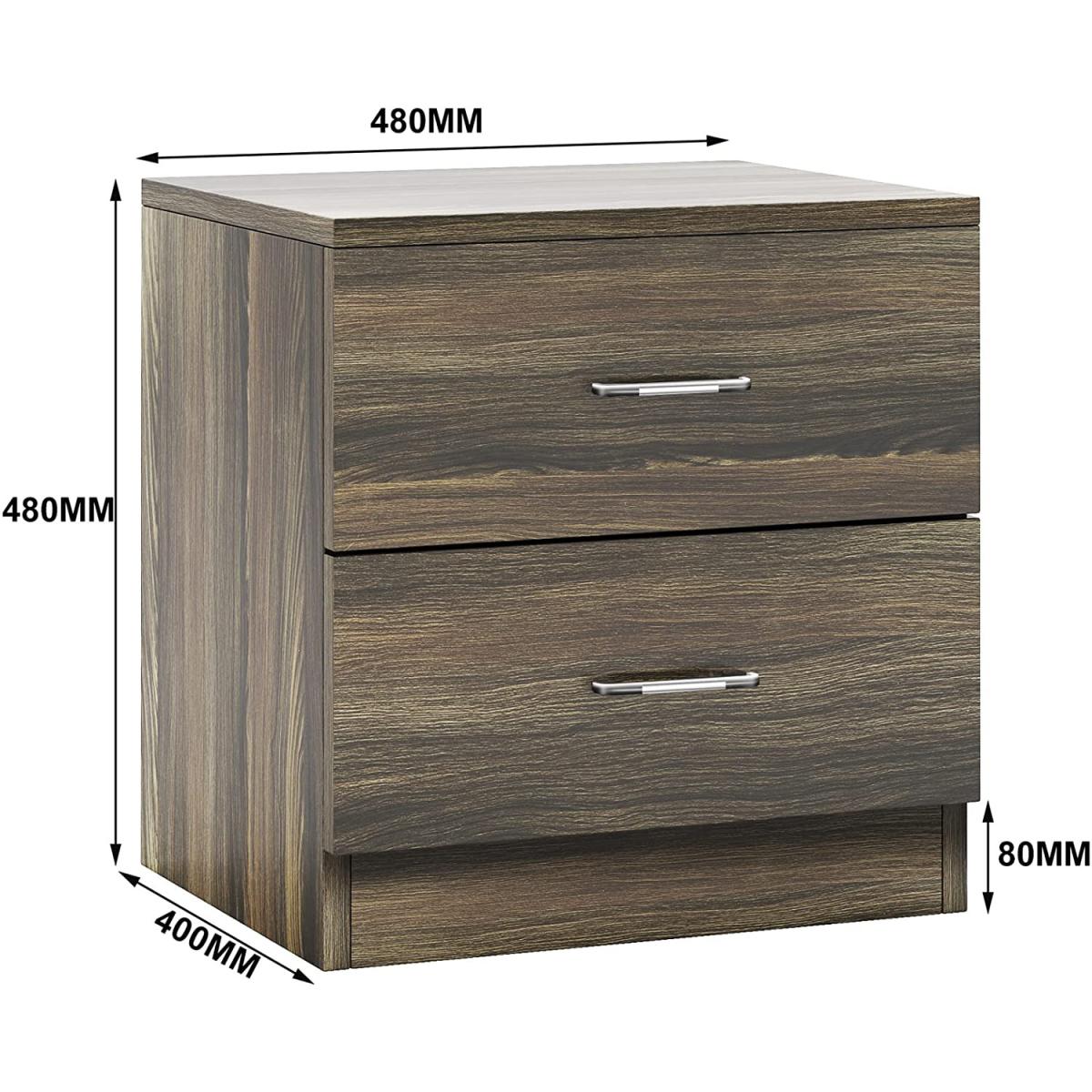 Dripex Bedside Table with 2 Drawers - Retro – image 6