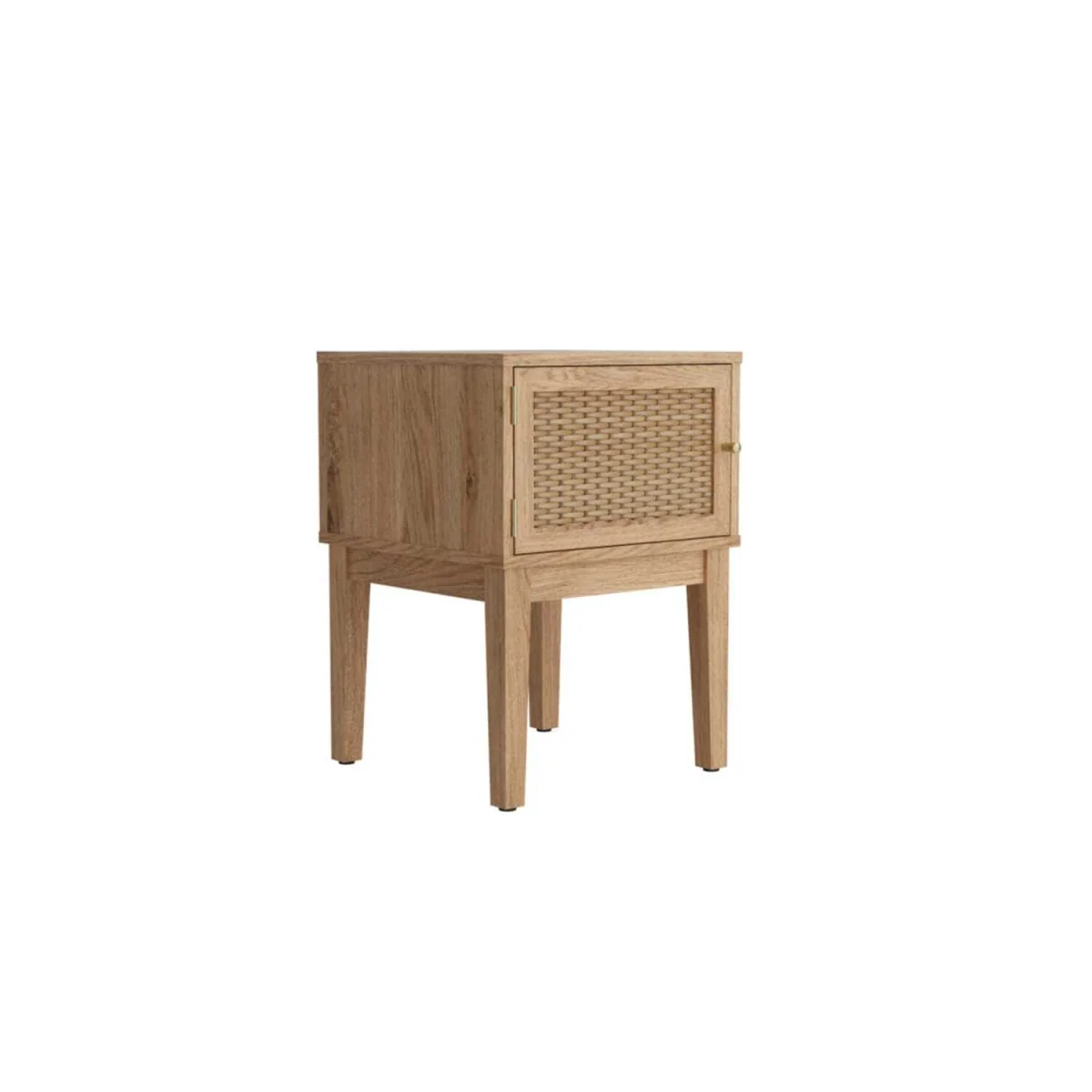 Waterford Rattan Bedside Table 1 Door Natural - Brown – image 2