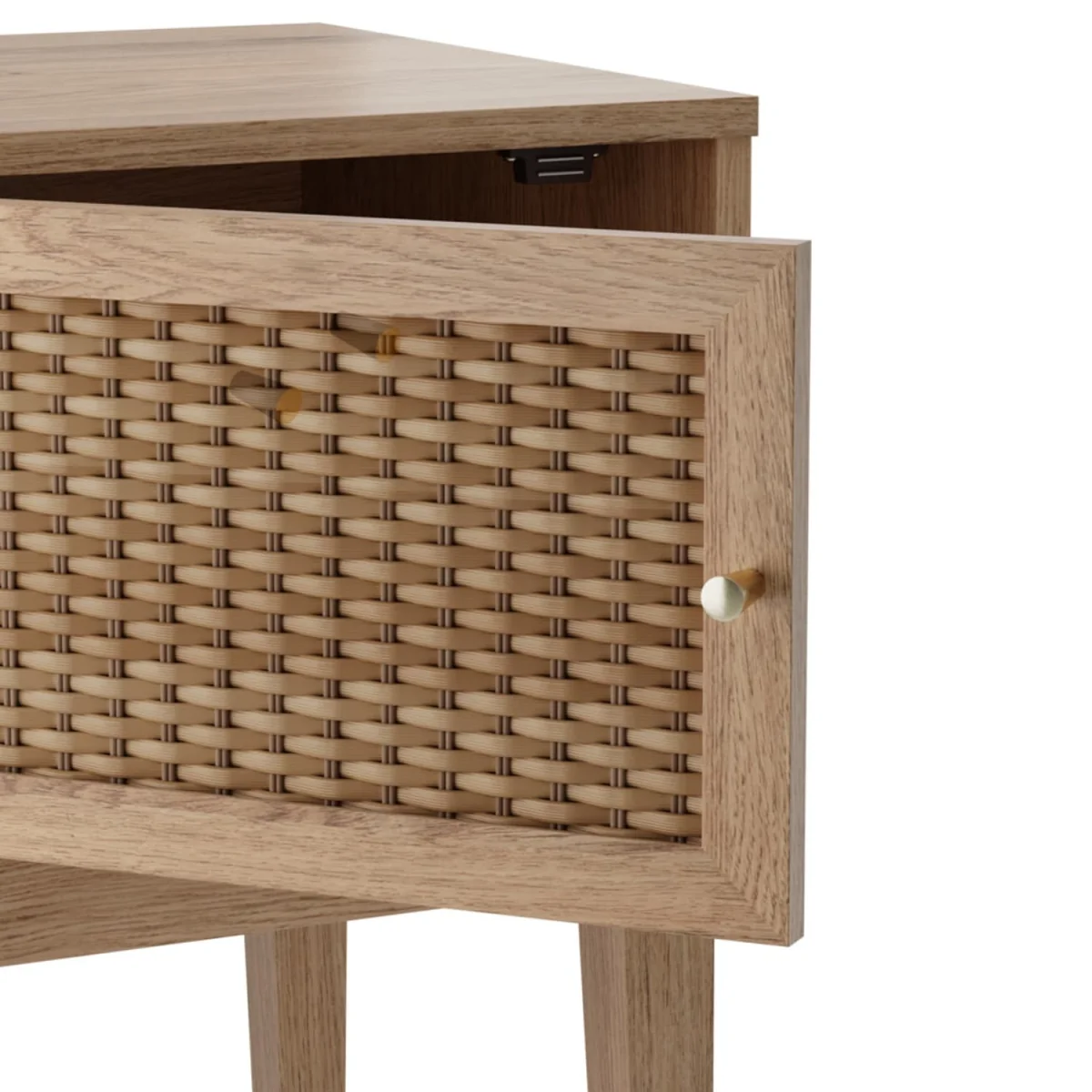 Waterford Rattan Bedside Table 1 Door Natural - Brown – image 3