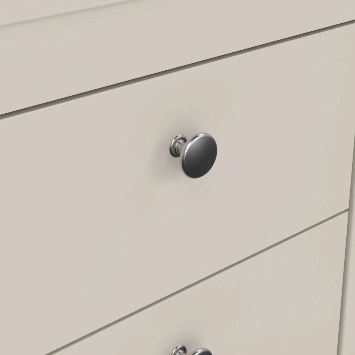 Gossmere Natural Cashmere 2-Drawer Bedside Table Cream - Grey – image 4