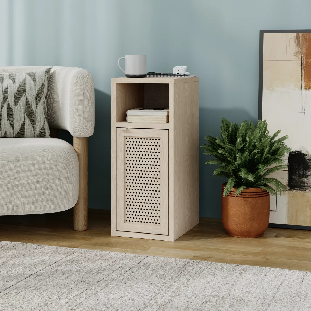 Decortie New Inca Narrow Bedside Cabinet - Sonoma Oak – image 3