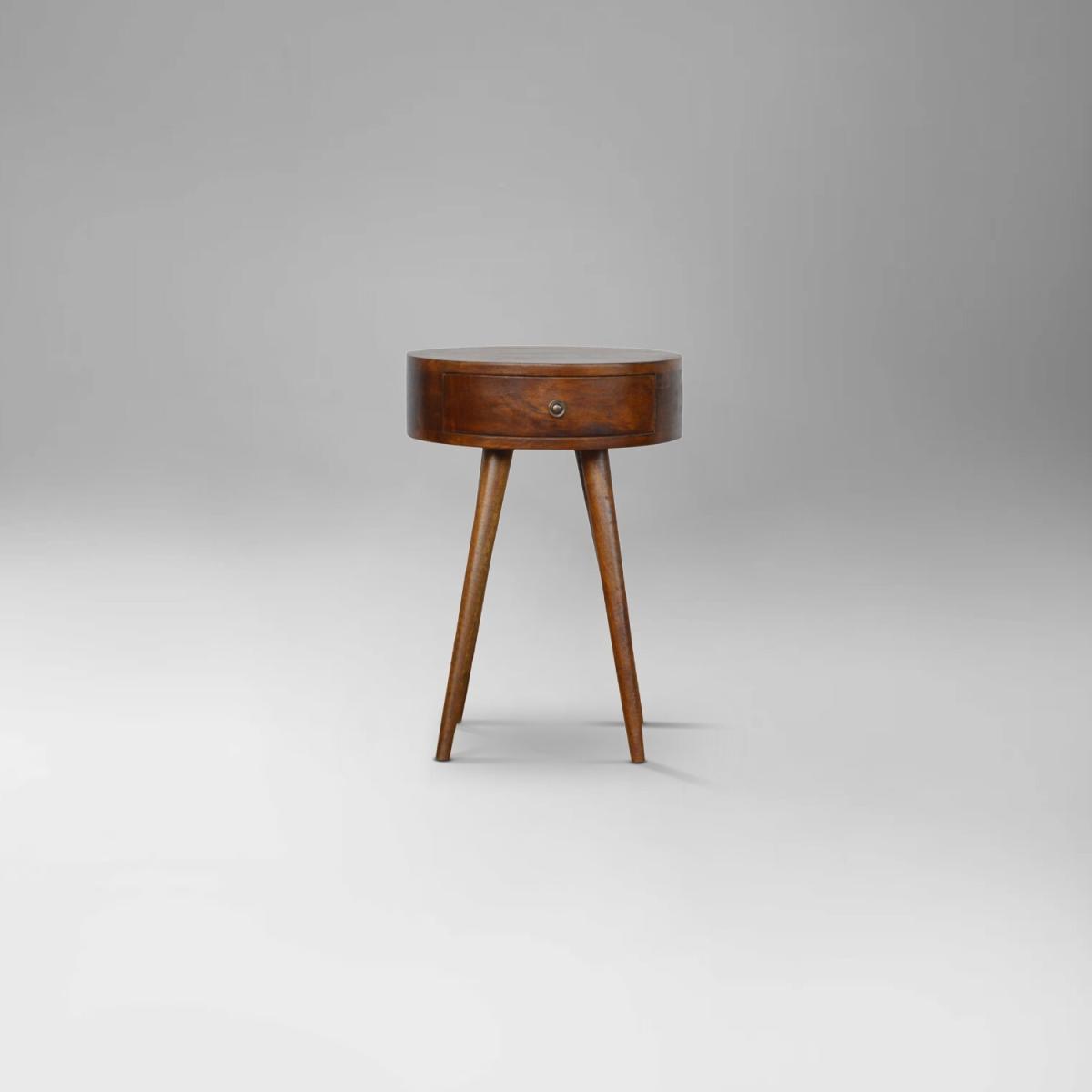 Slim Circular Bedside Table - Spicy Mix – image 2