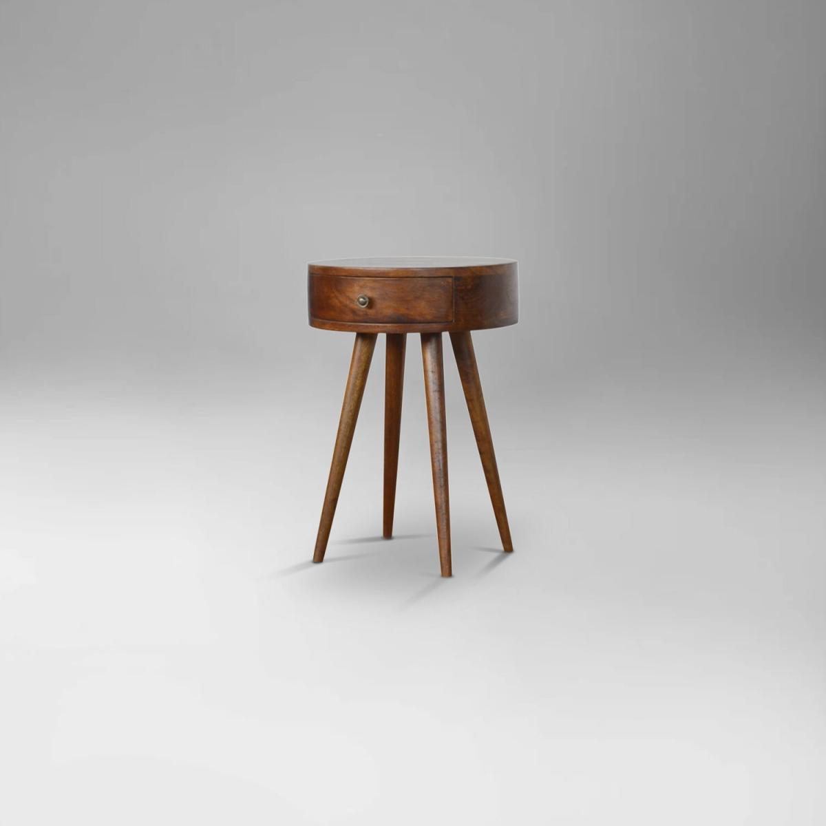 Slim Circular Bedside Table - Spicy Mix – image 3