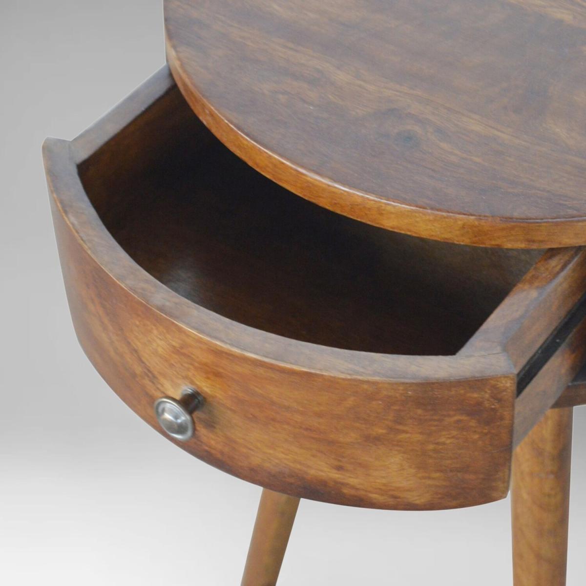 Slim Circular Bedside Table - Spicy Mix – image 4