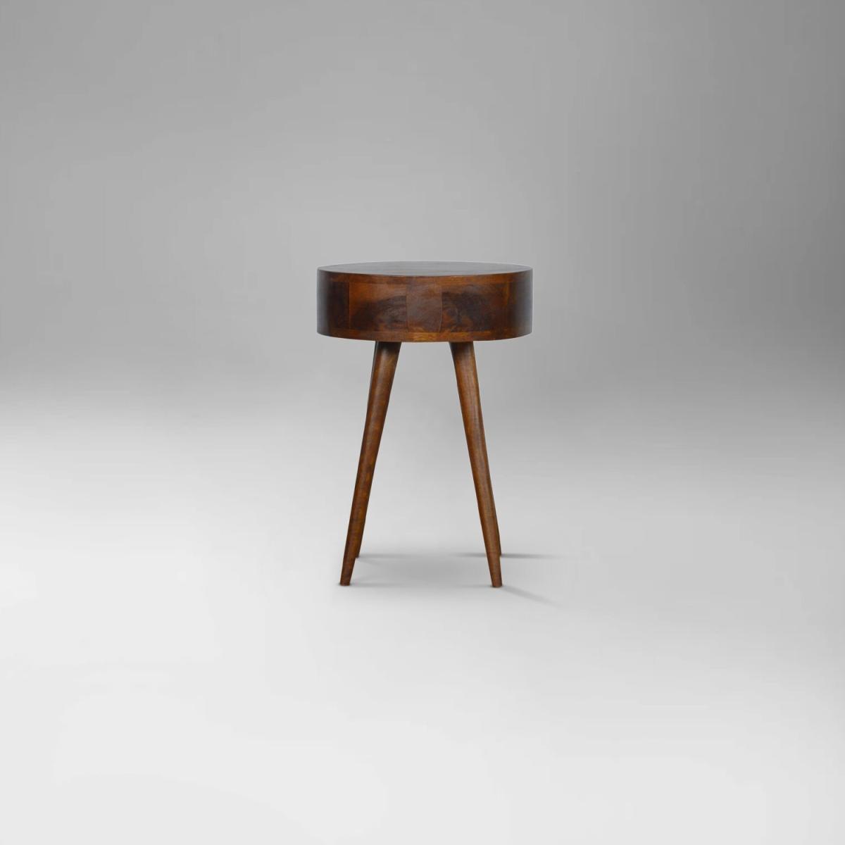 Slim Circular Bedside Table - Spicy Mix – image 7