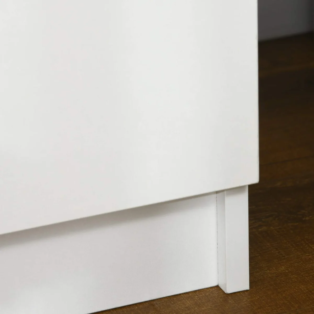 Rema High Gloss White Bedside Table with LED Lighting and 2 Drawers – image 5