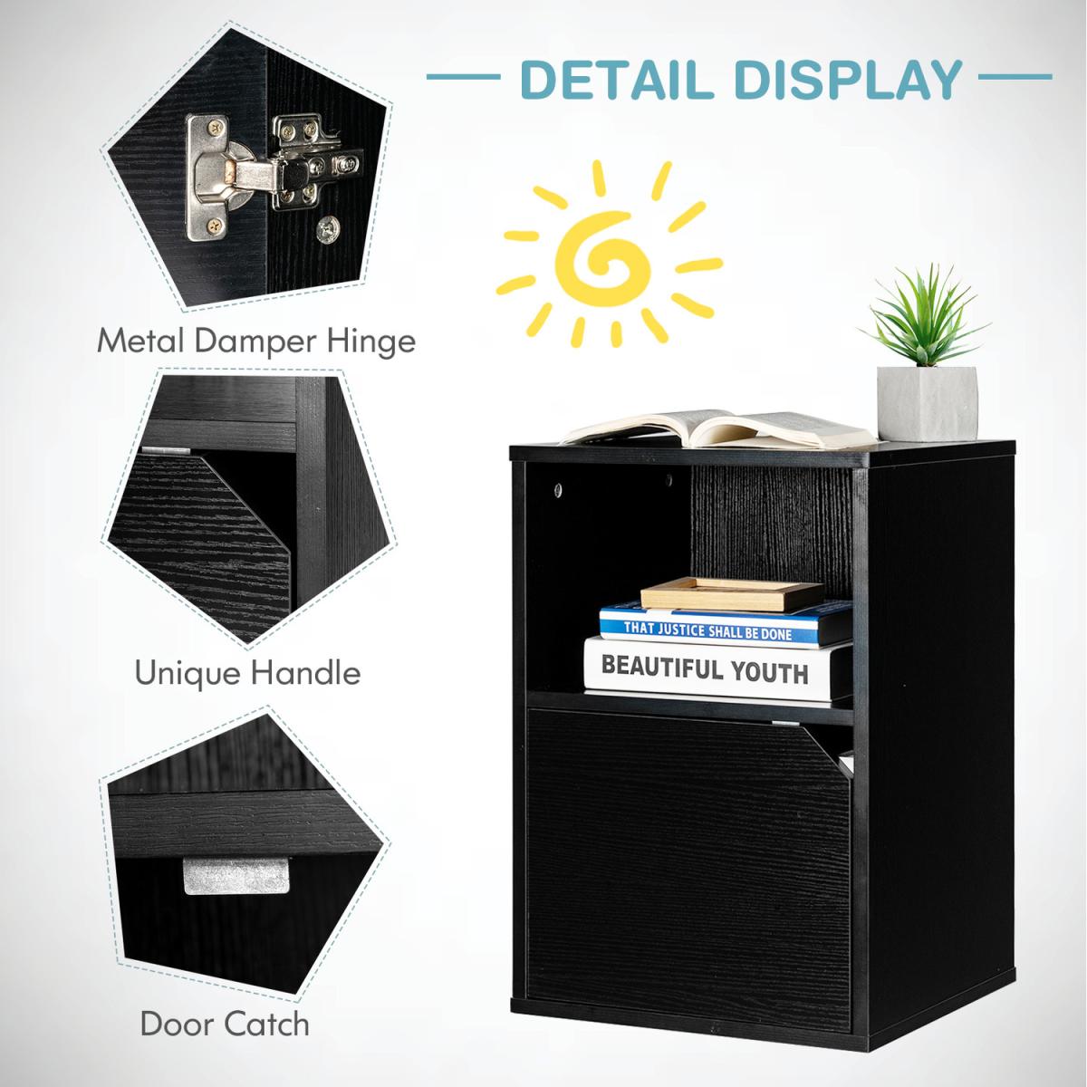 Modern Nightstand Set - Black – image 4