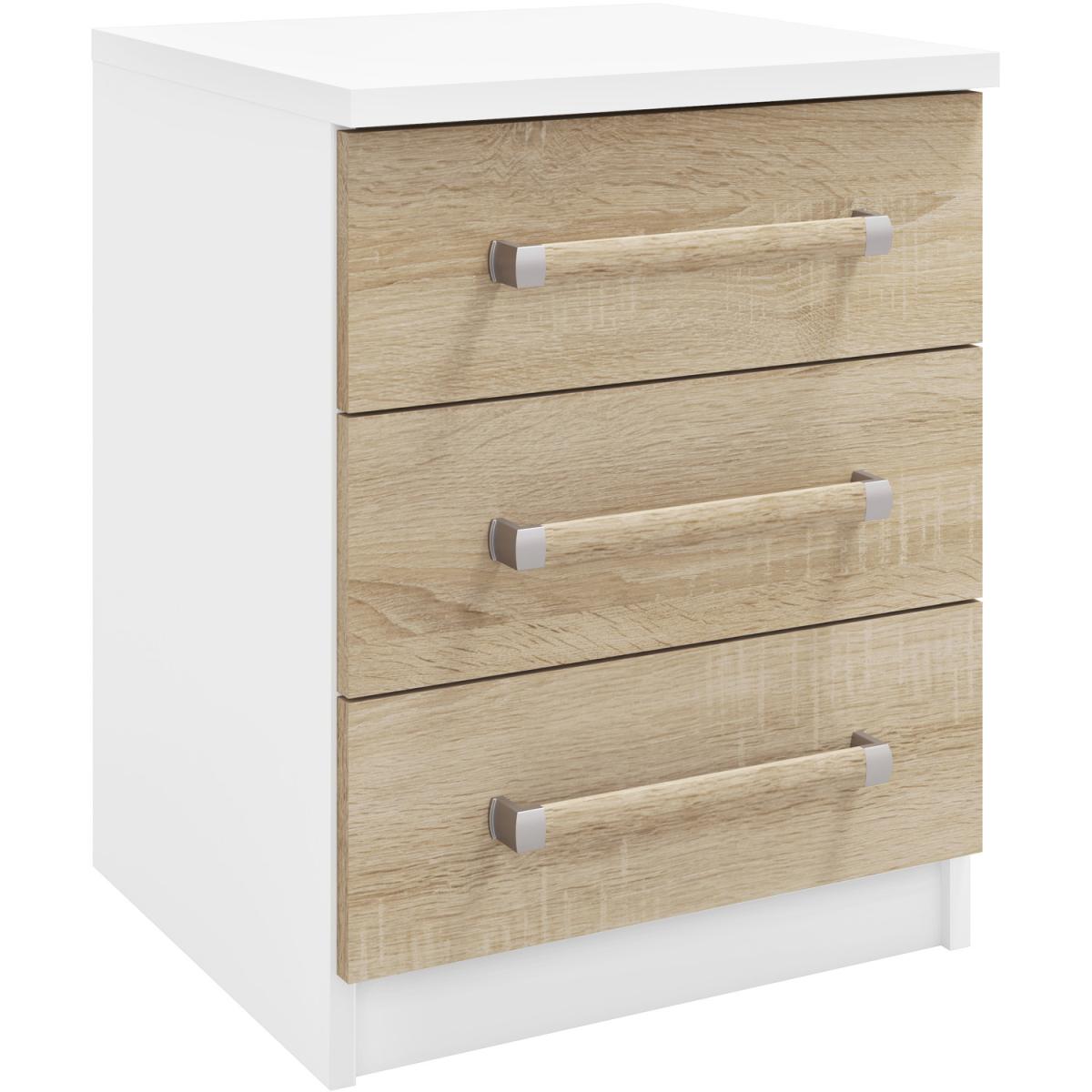 Rio 3 Drawer Bedside – image 3