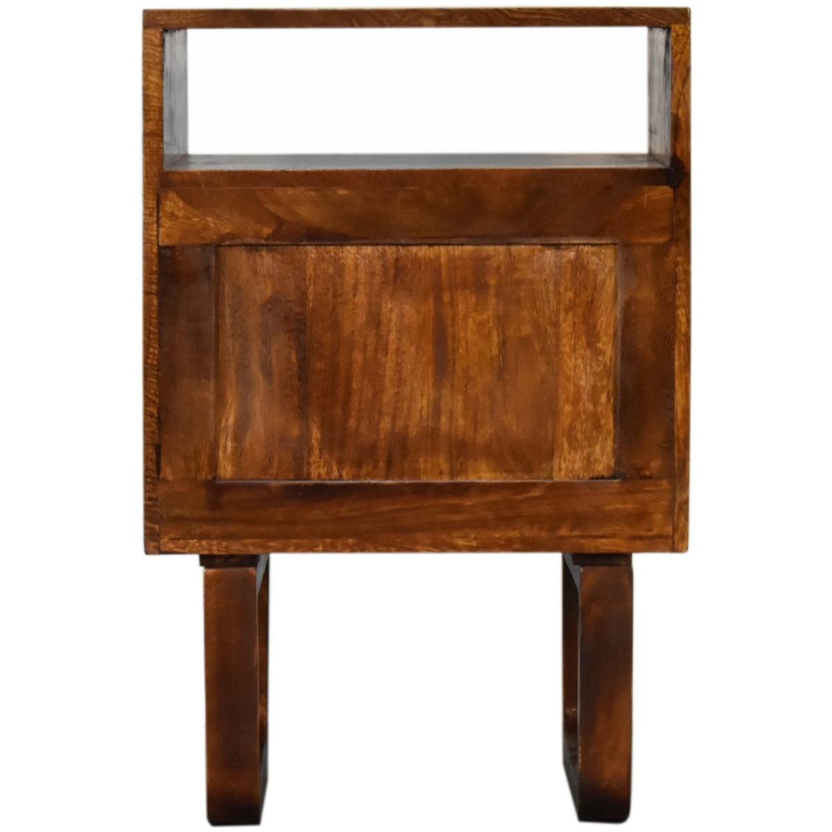Drew Smart Handy Cabinet Standing Bedside Table - Dark Brown – image 2