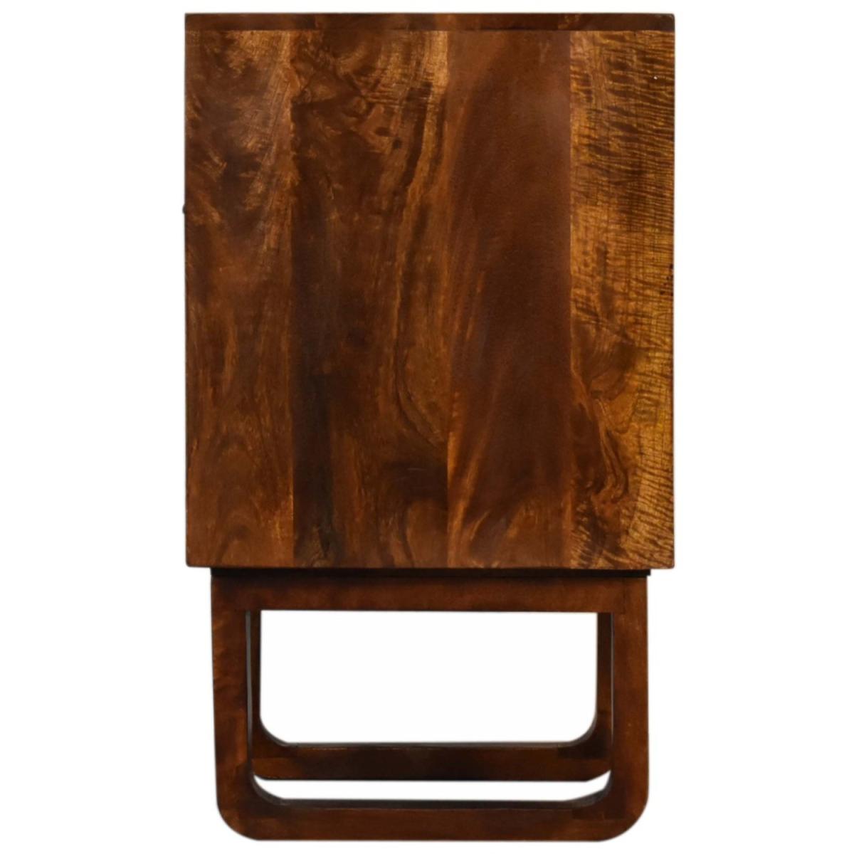 Drew Smart Handy Cabinet Standing Bedside Table - Dark Brown – image 3