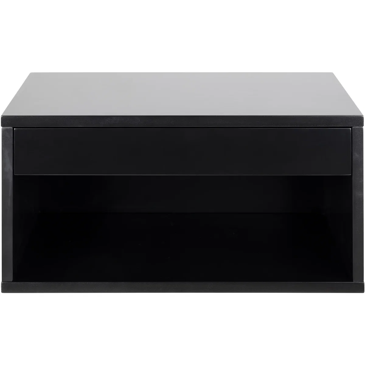 Cholet Square Bedside Table 1 Drawer - Black – image 3