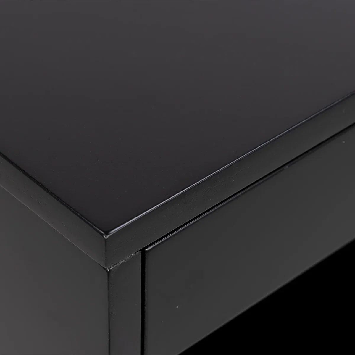 Cholet Square Bedside Table 1 Drawer - Black – image 5