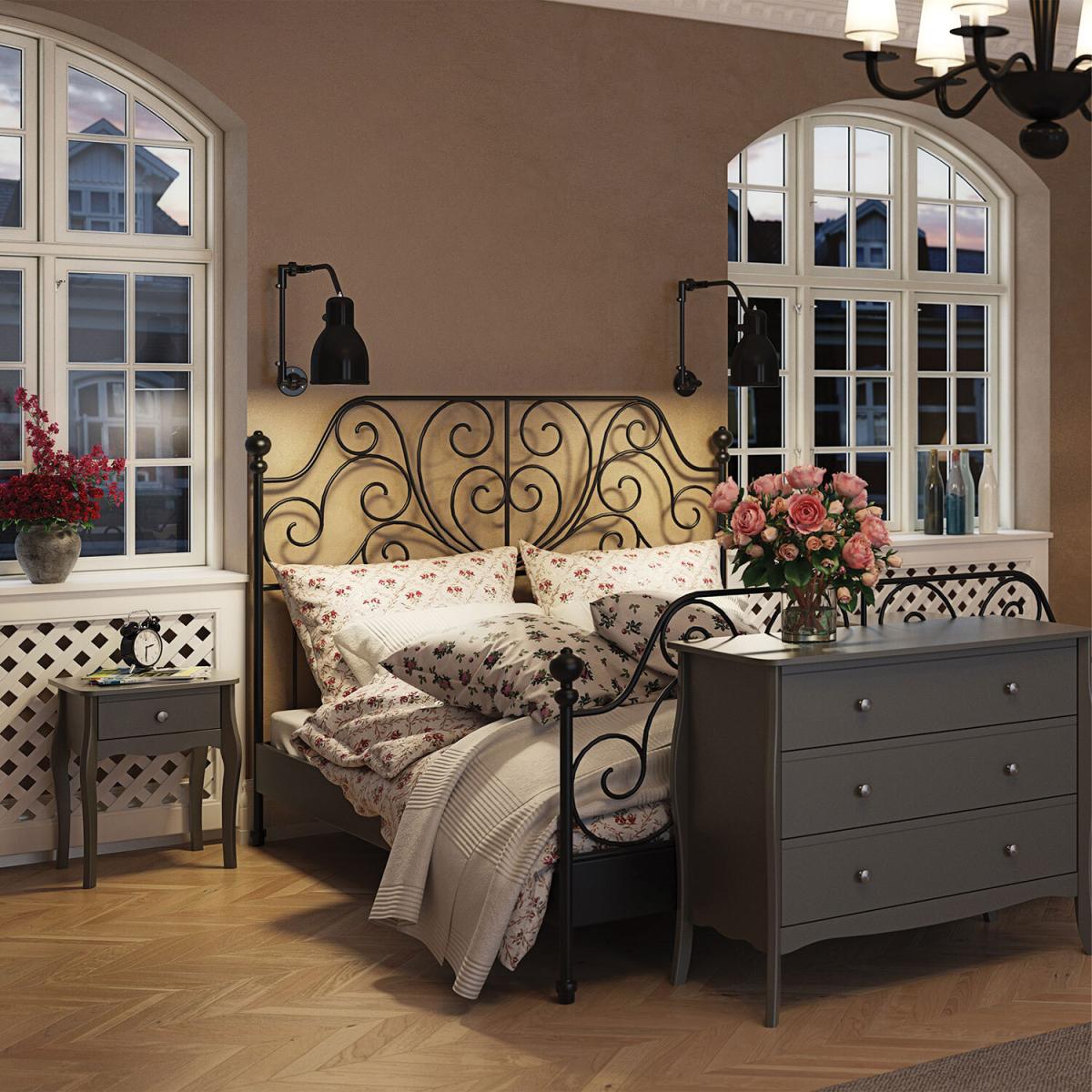 Baroque Bedside Table - Grey – image 7
