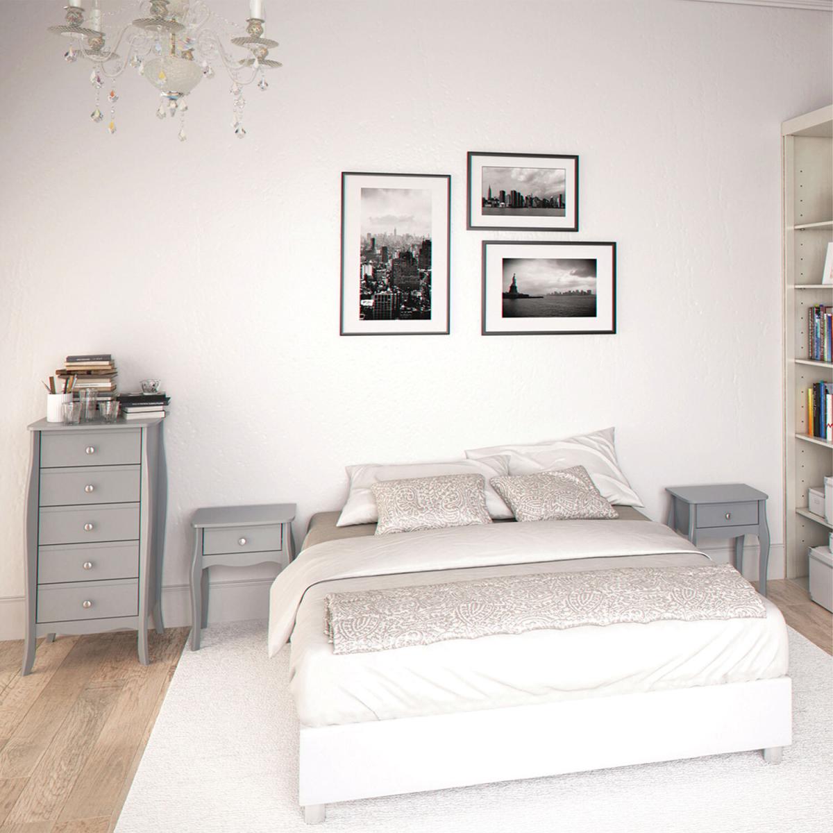Baroque Bedside Table - Grey – image 8
