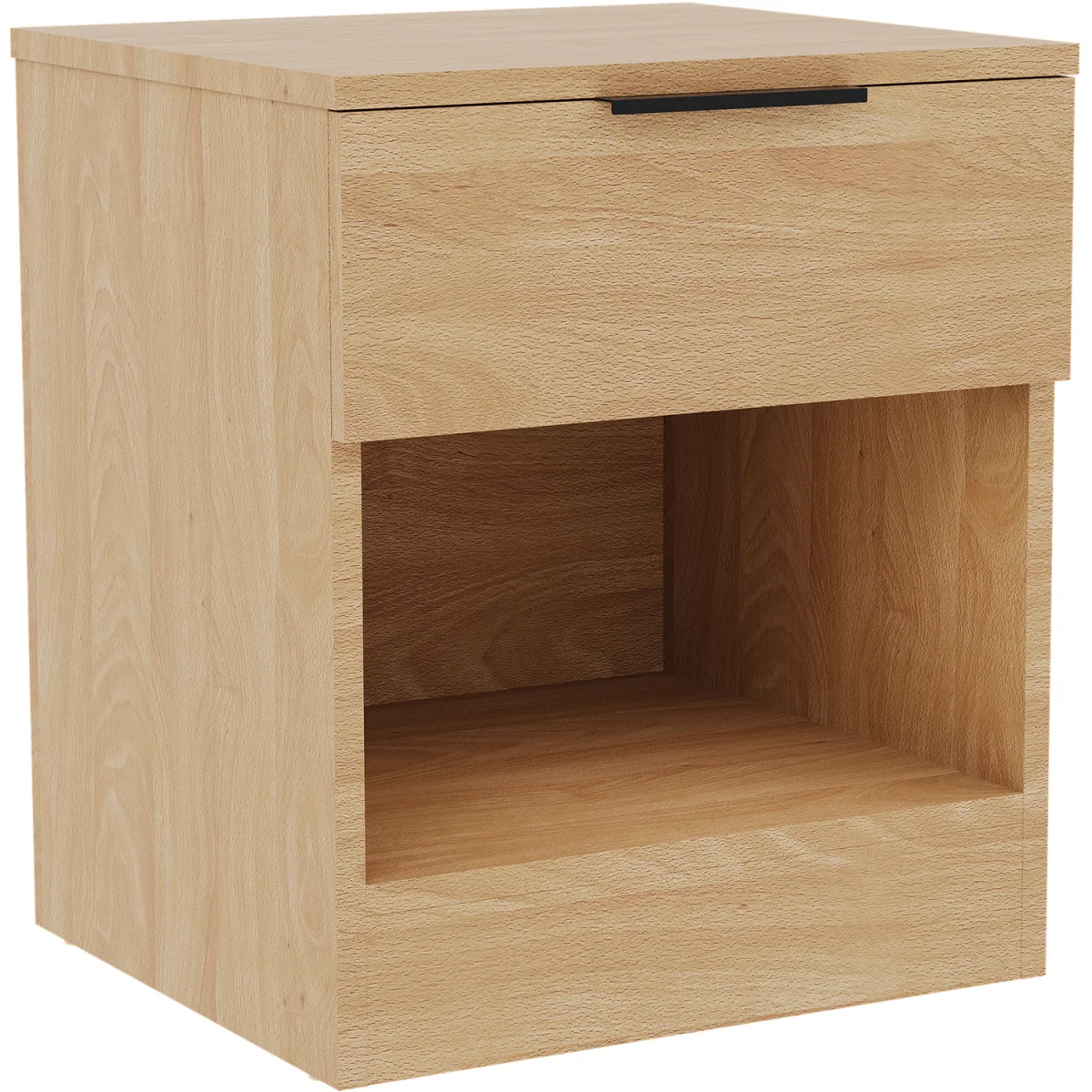Trega 1 Drawer Bedside Chest - Black – image 20