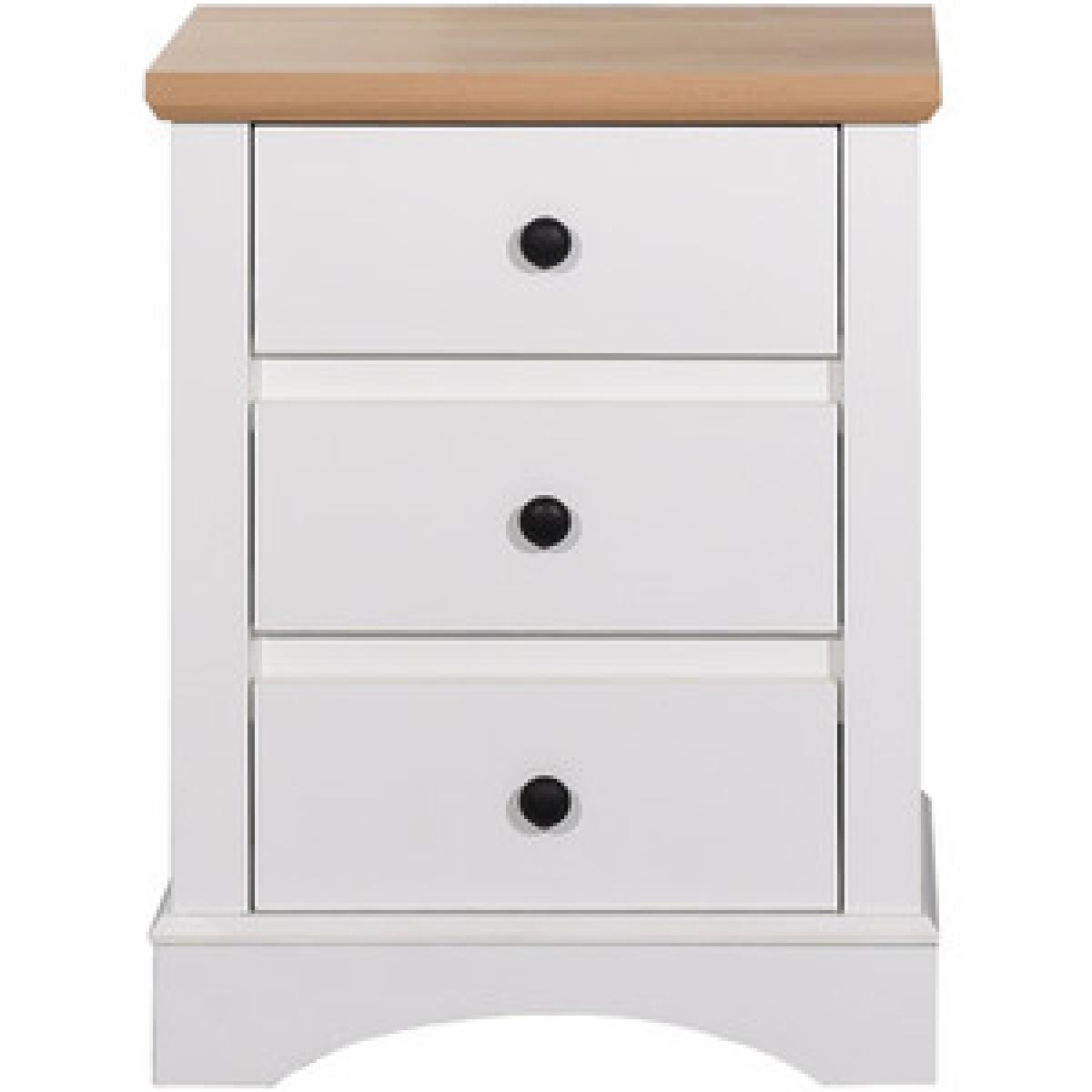 Carden Bedside Table With Three Drawers - Dark Grey – image 9