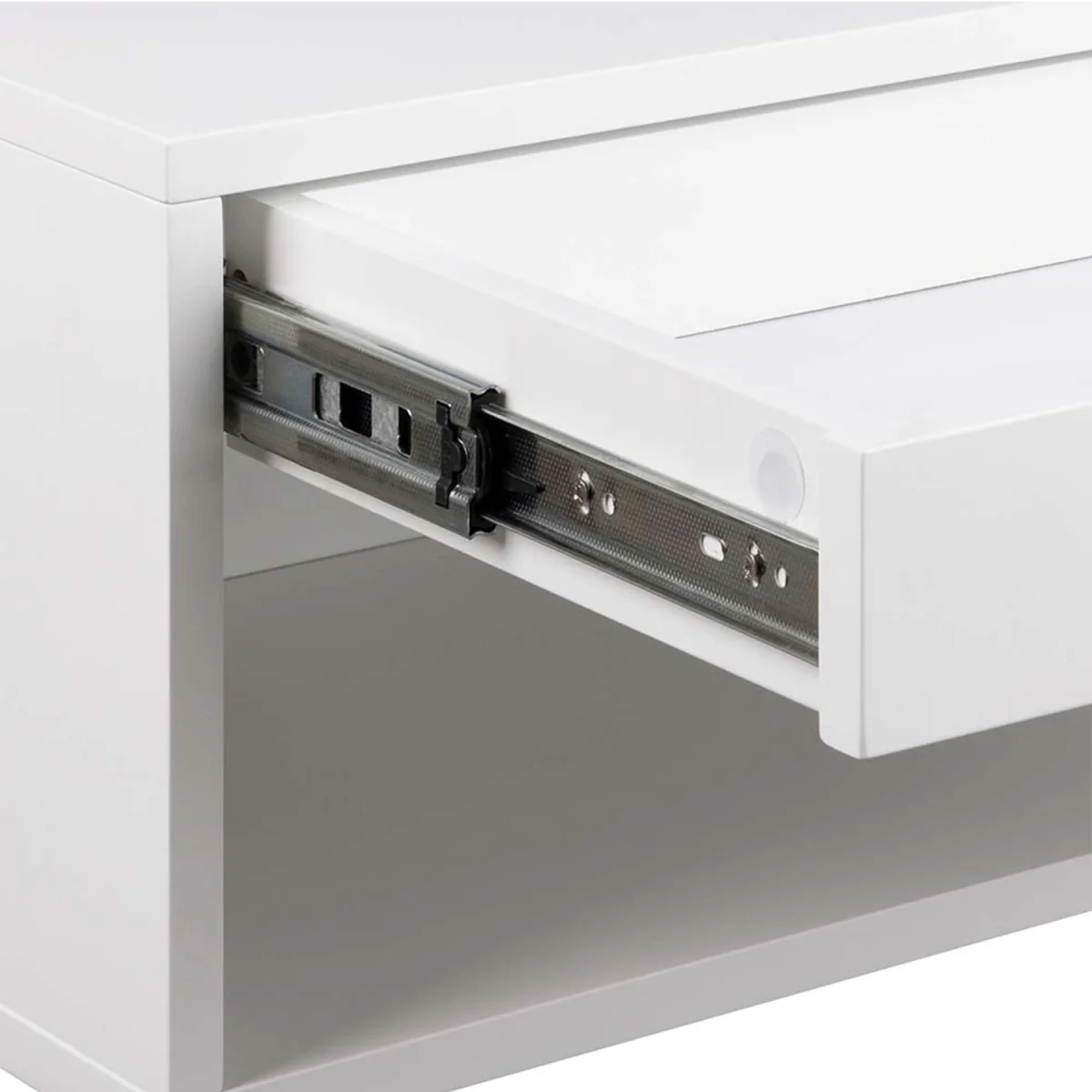 Cholet Square Bedside Table 1 Drawer - White – image 6
