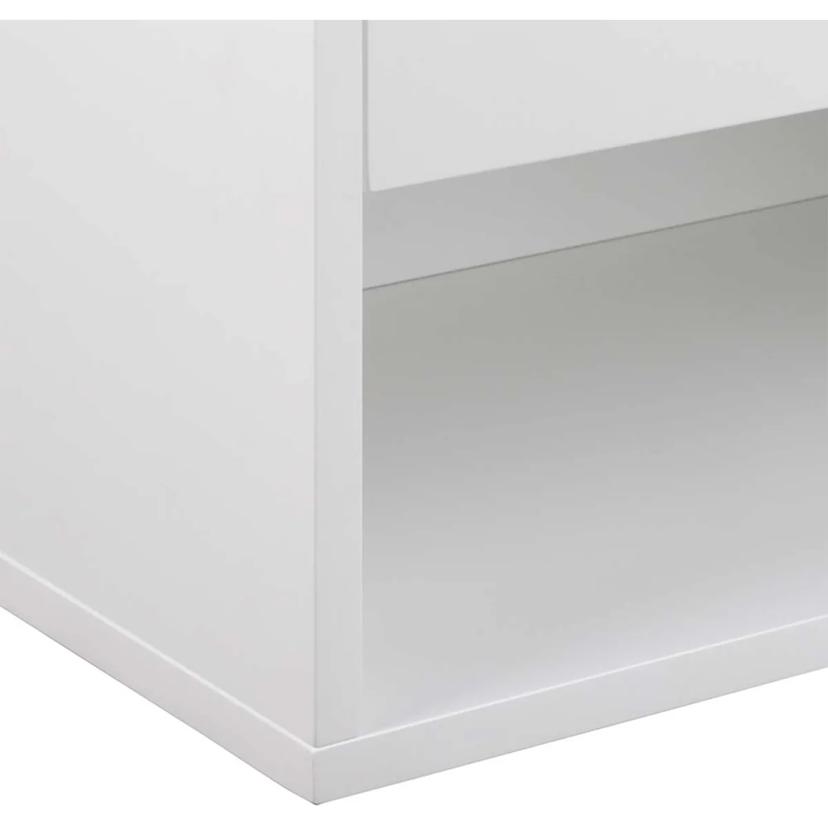 Cholet Square Bedside Table 1 Drawer - White – image 7
