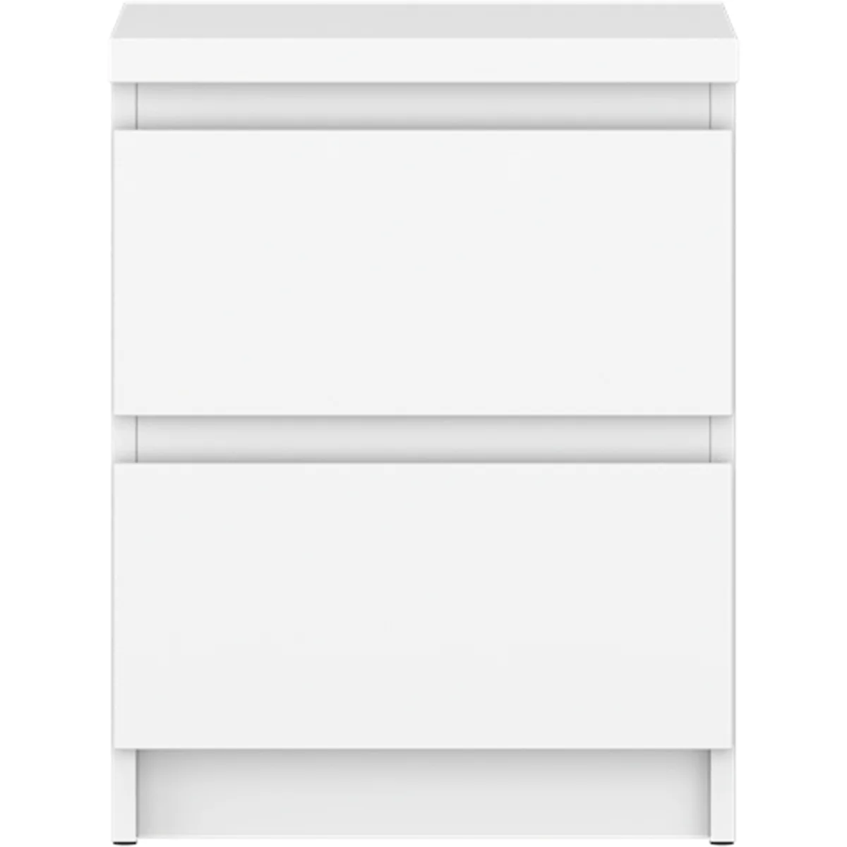 Fribo Bedside Cabinet 2 Drawer in Alpine White - Alpine White – image 3