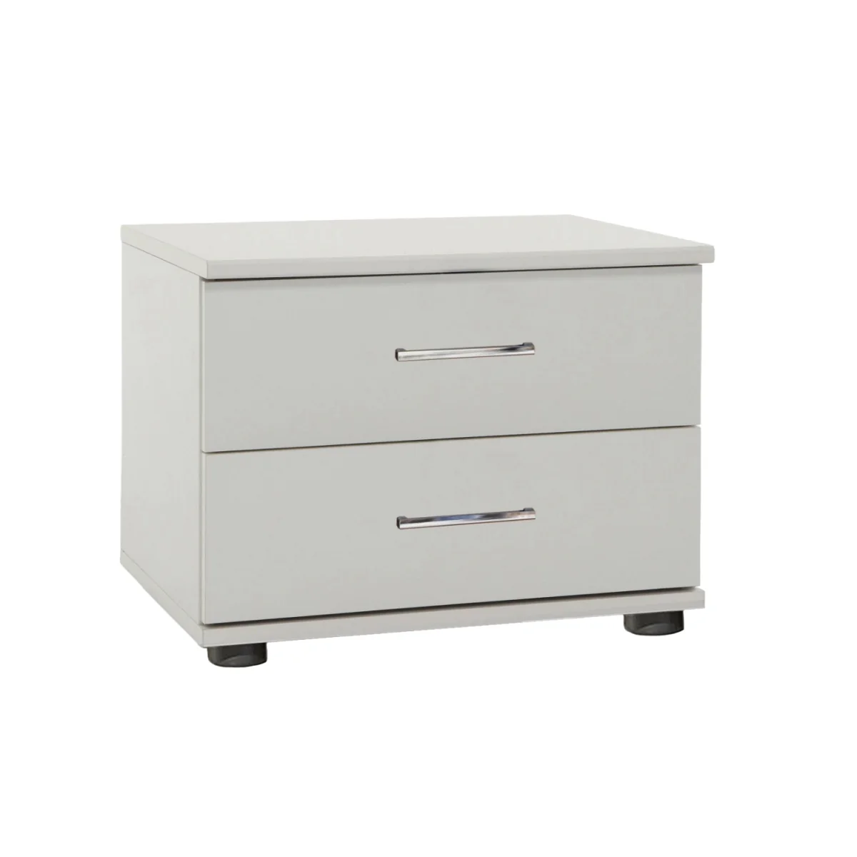 Davos White 2 Drawer Bedside Cabinet - White – image 3