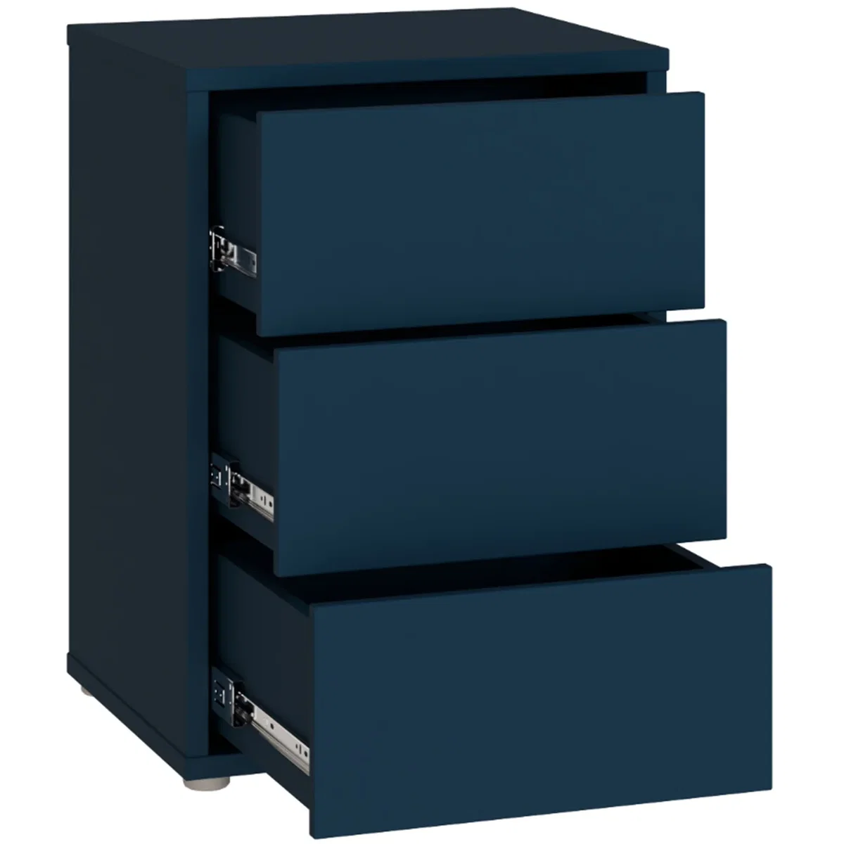 Alice Springs Bedside Cabinet with 3 Drawers Push-Open in Terracotta - Night Blue – image 28