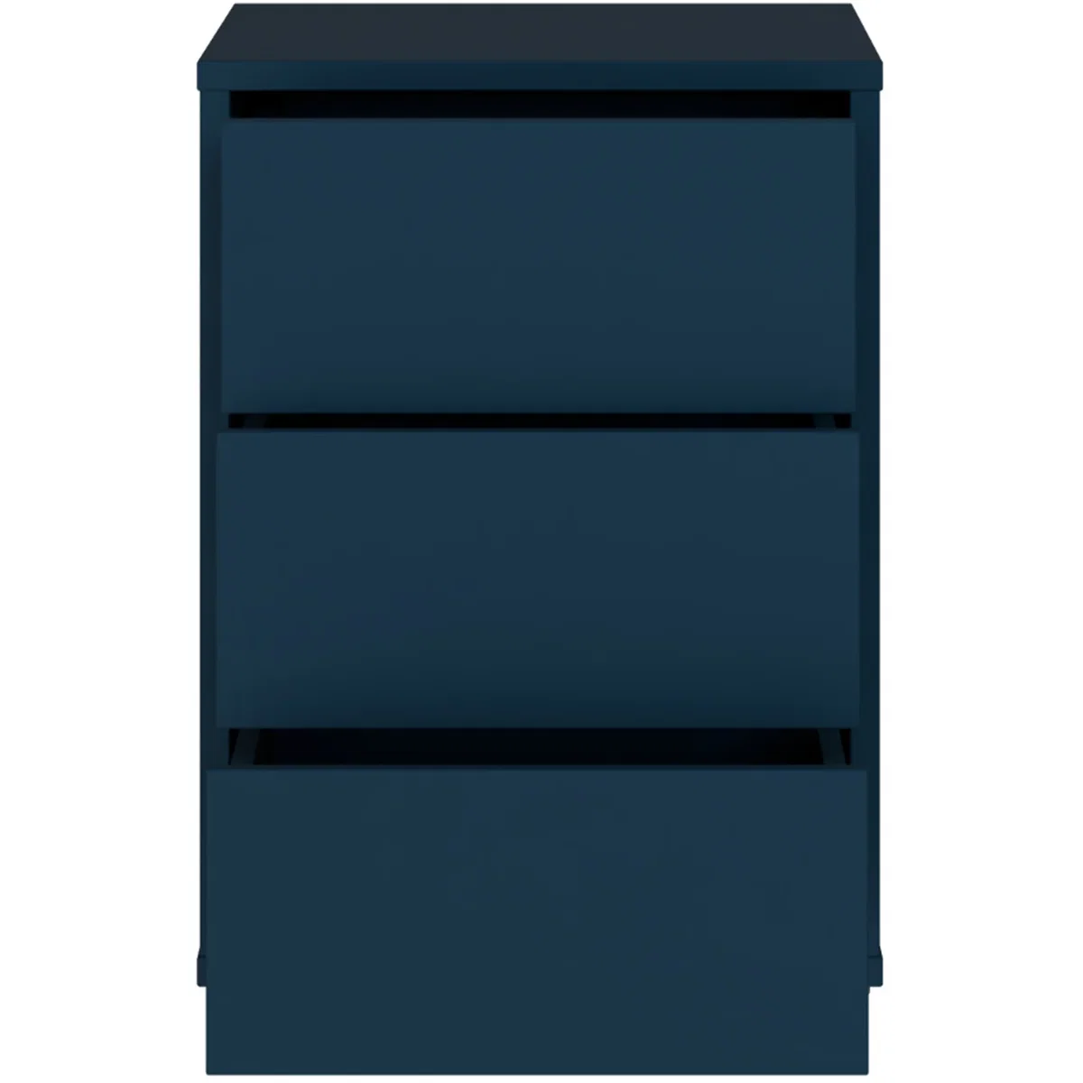 Alice Springs Bedside Cabinet with 3 Drawers Push-Open in Terracotta - Night Blue – image 29