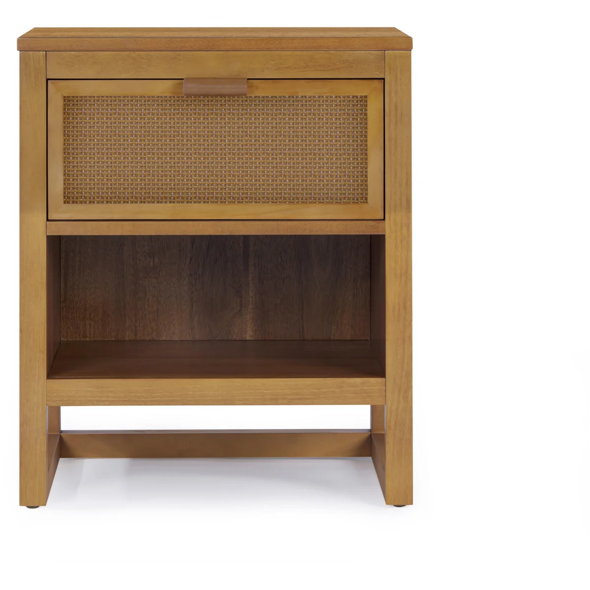 Hatteras Bedside Table with Drawer and Open Shelf - Natural – image 4