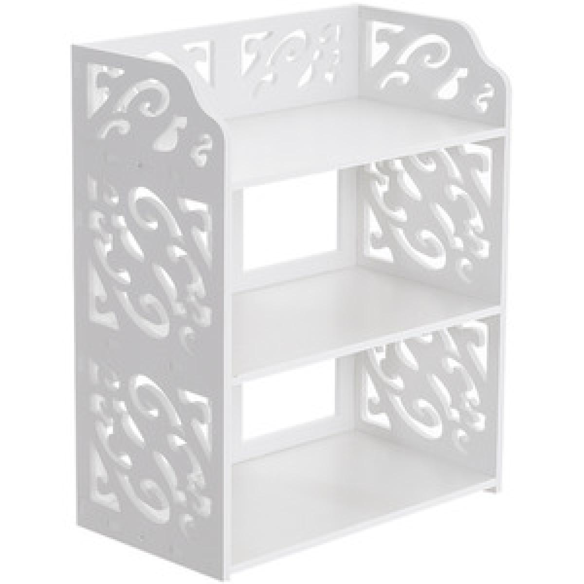 Hollow Out Bedside Tables  - White / 90cm – image 11