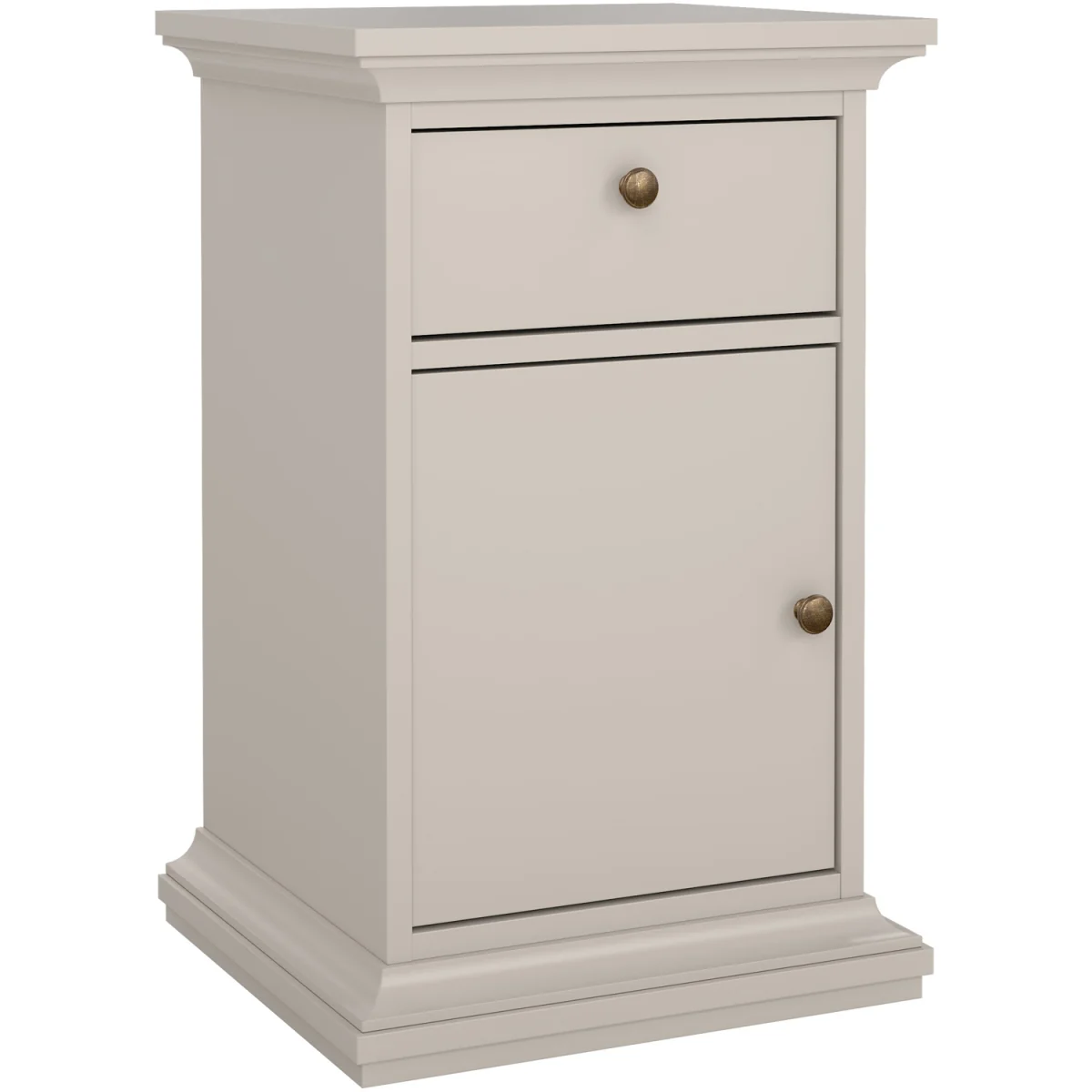 Paris Nightstand 1 door 1 Drawer in Cashmere - Cashmere – image 2