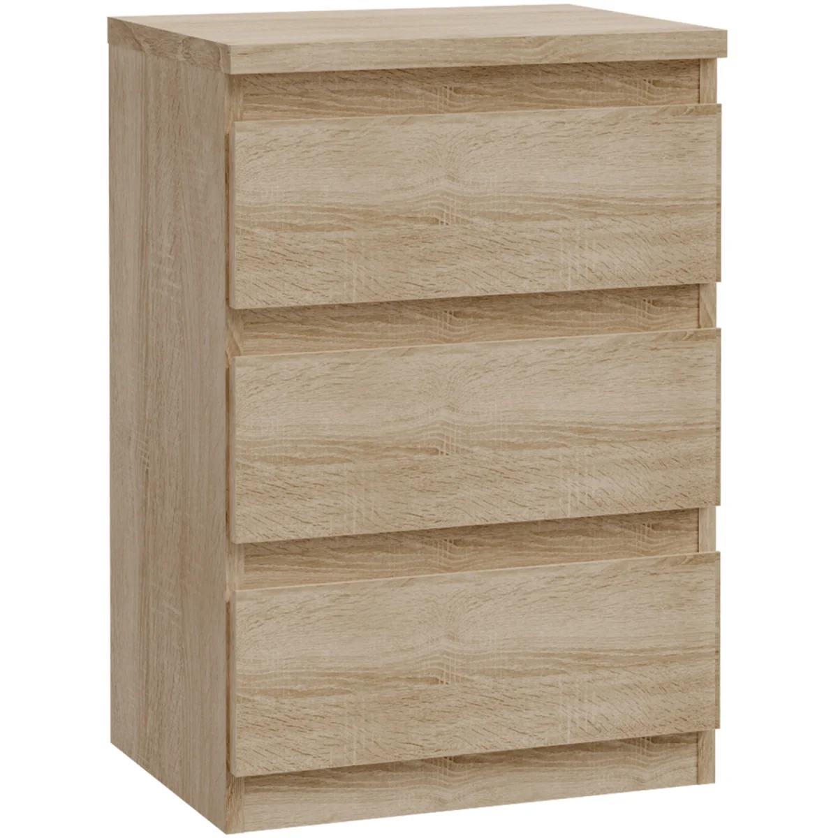 Edmore 3 Drawer Bedside Chest - Light Grey – image 11