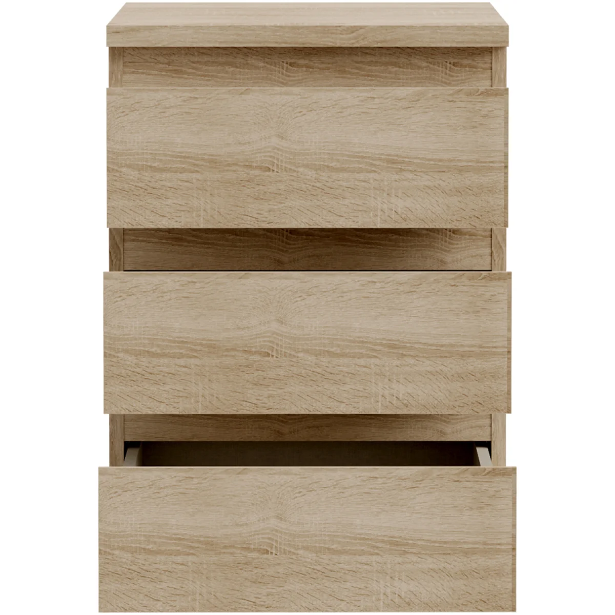 Edmore 3 Drawer Bedside Chest - Light Grey – image 13