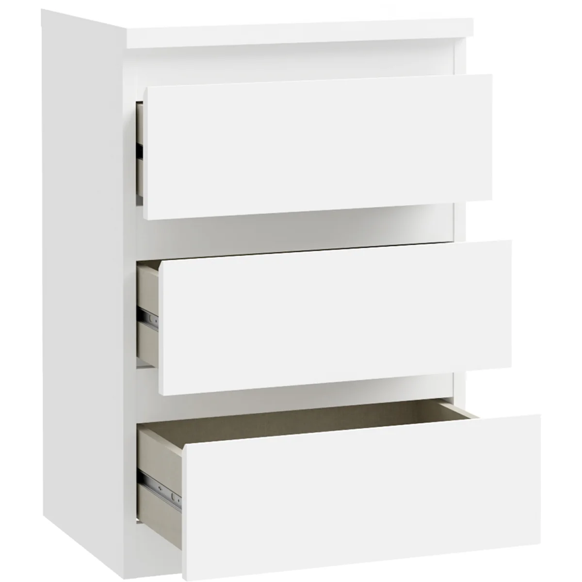 Edmore 3 Drawer Bedside Chest - Light Grey – image 25