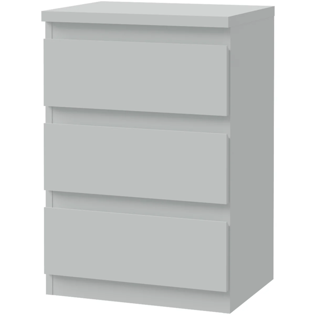 Edmore 3 Drawer Bedside Chest - Light Grey – image 29