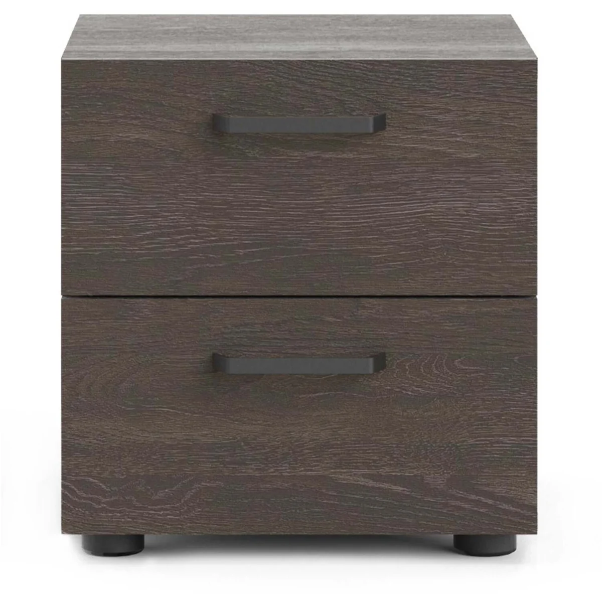 Havdrup Rovere Gessato Dark Oak Bedside Table, 2 Drawers - Grey – image 2