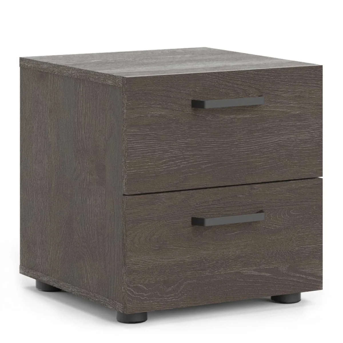 Havdrup Rovere Gessato Dark Oak Bedside Table, 2 Drawers - Grey – image 3