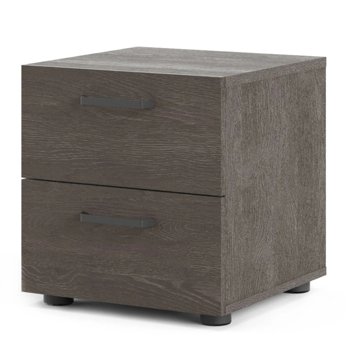 Havdrup Rovere Gessato Dark Oak Bedside Table, 2 Drawers - Grey – image 5