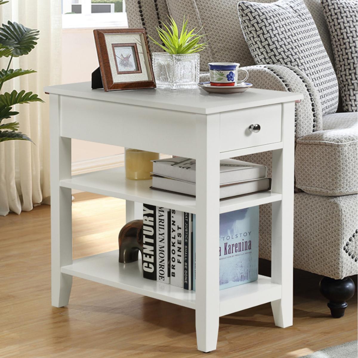 3-Tier End Table - White – image 3