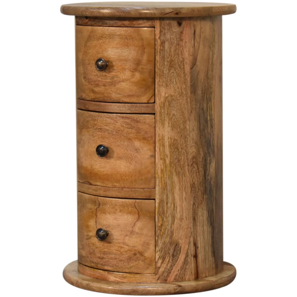 Modern Hand Crafted Mini Drum Chest - Brown – image 2