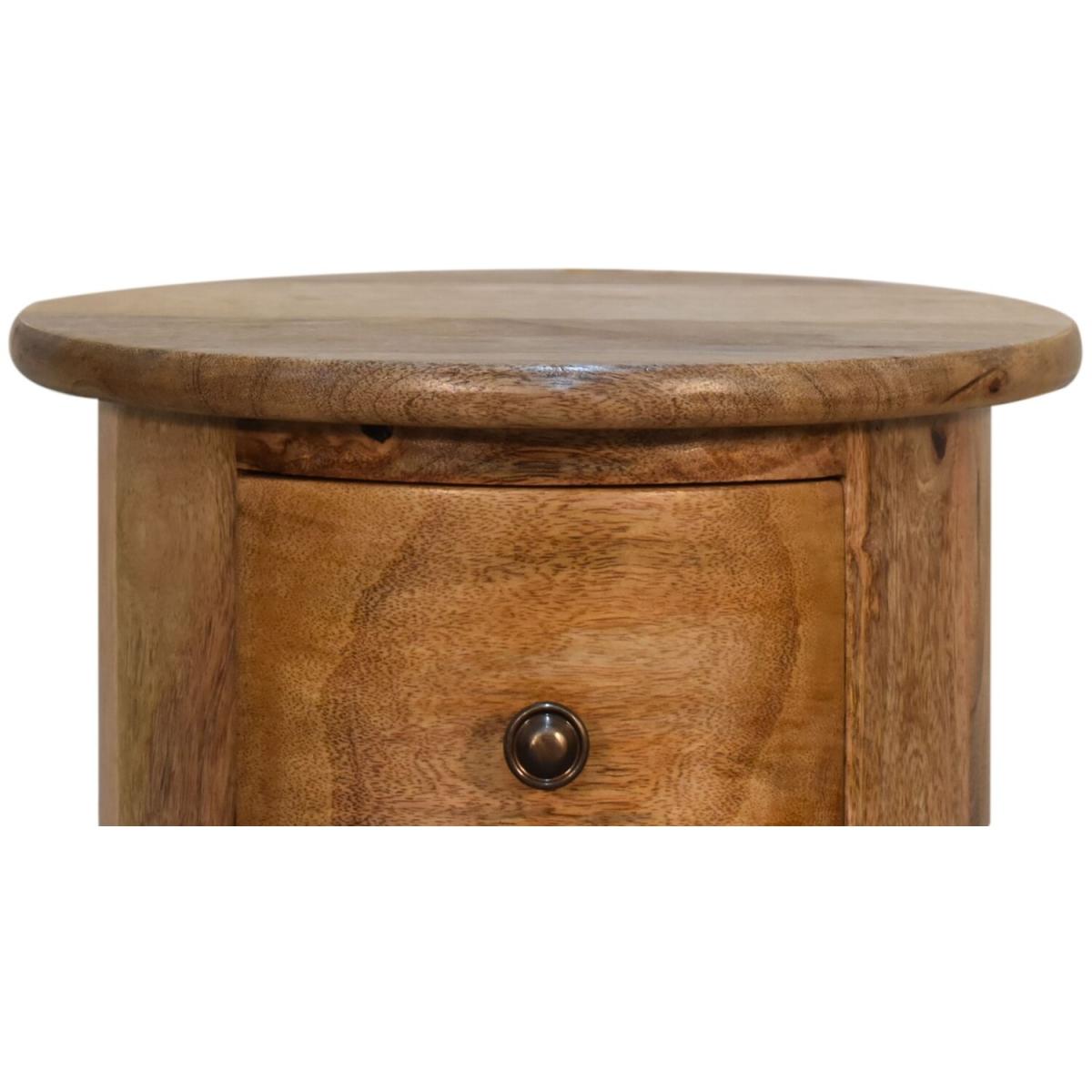 Modern Hand Crafted Mini Drum Chest - Brown – image 3