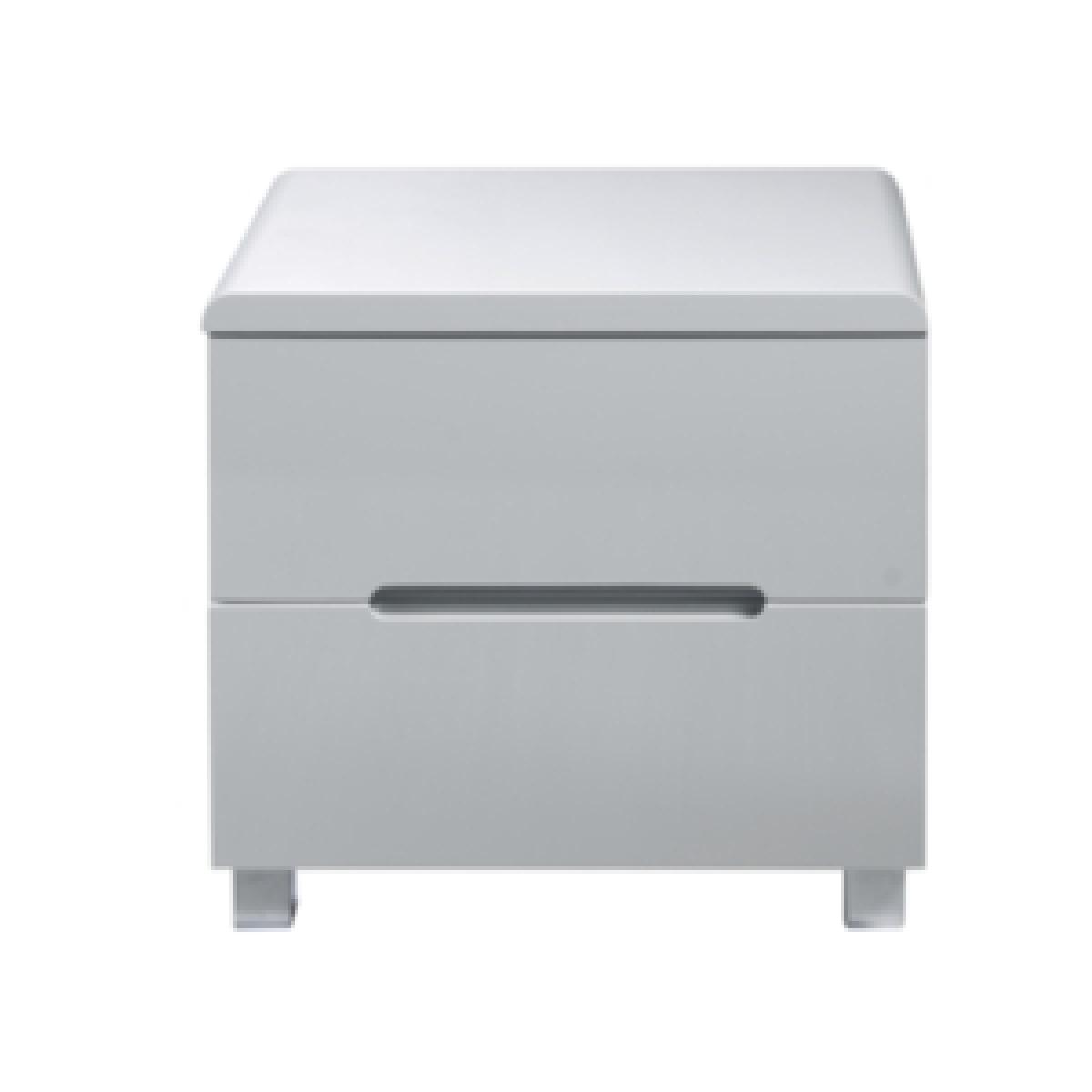 Blanco Two Drawer Bedside Cabinet - White – image 4